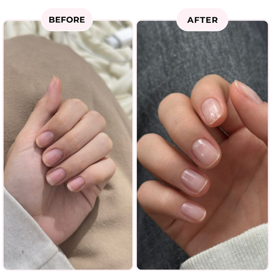 Natural mirror-like shine that lasts up to 7 days – no polish, no gel.