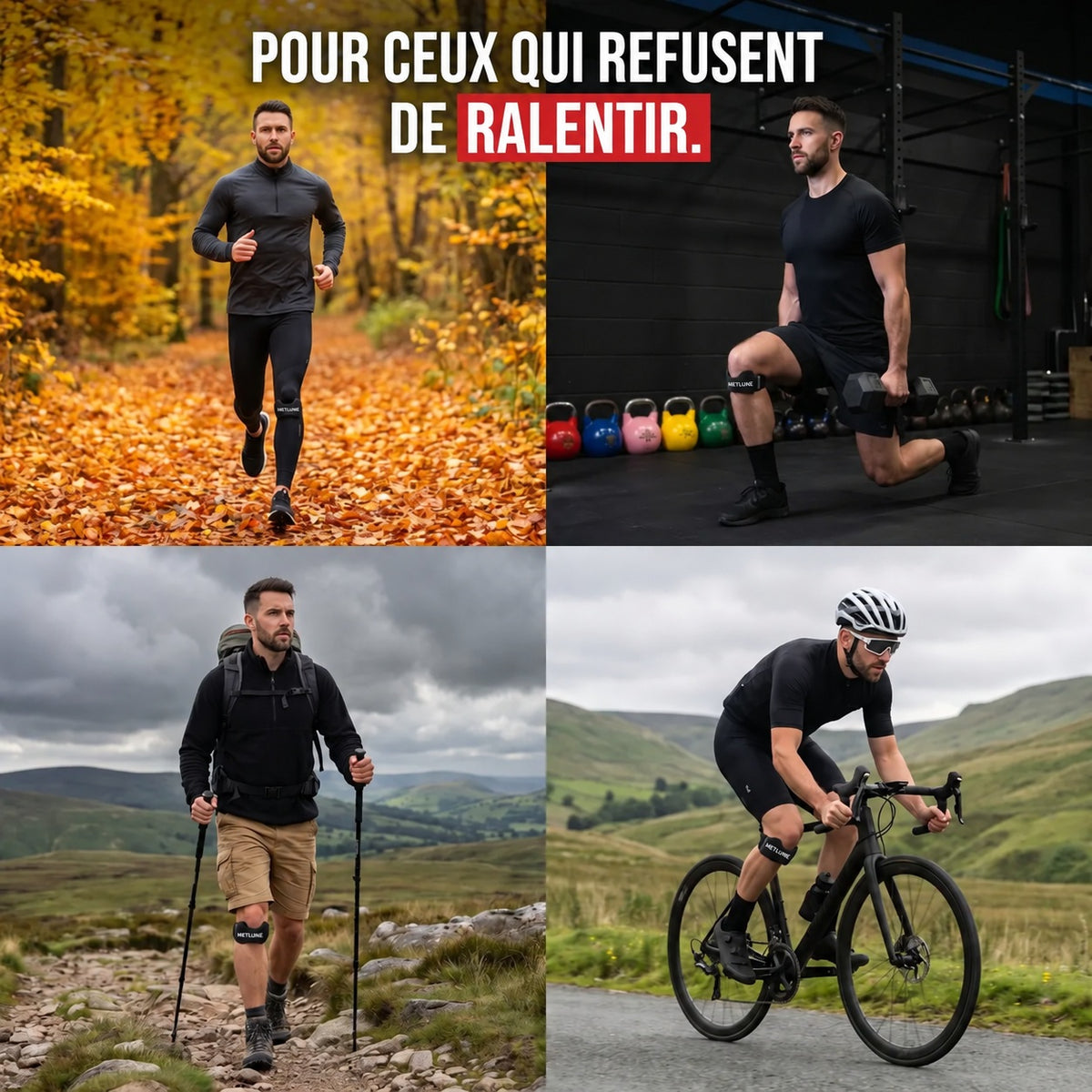 METLUNE accompagne la course, la randonnée, le vélo et les exercices